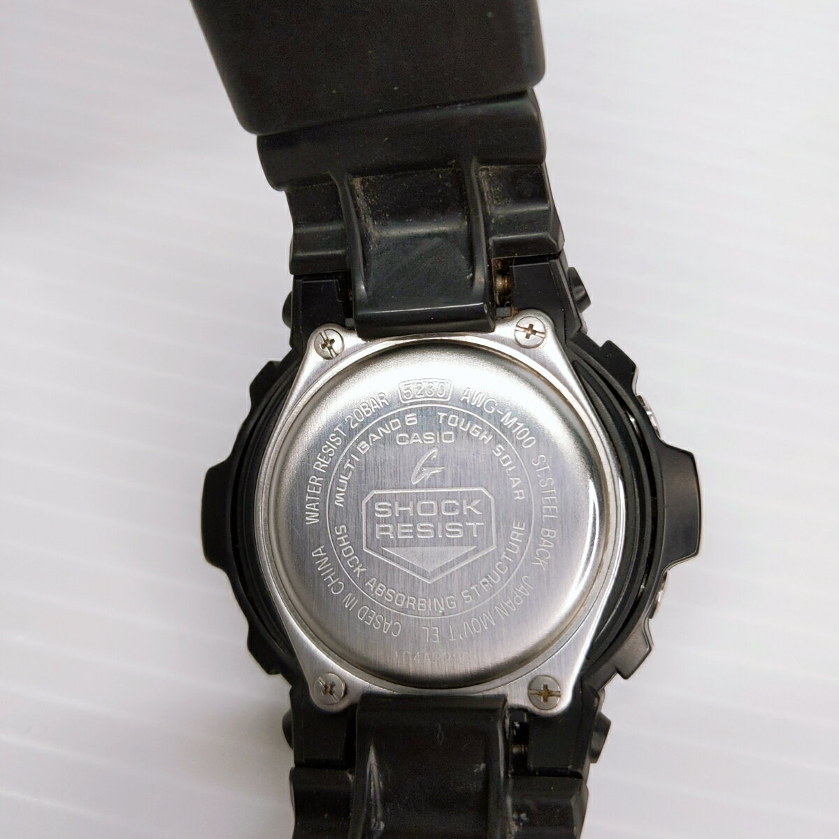【中古品】CASIO カシオ G-SHOCK Gショック AWG-M100 ブラック 〇YR-52992〇