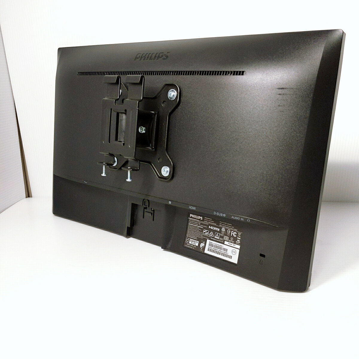 リサイクルーチェの【中古品】PHILIPS フィリップス フルHD液晶モニター スタンドなし 21.5型 223V7Q(2)〇YR-52989〇｜アングル3