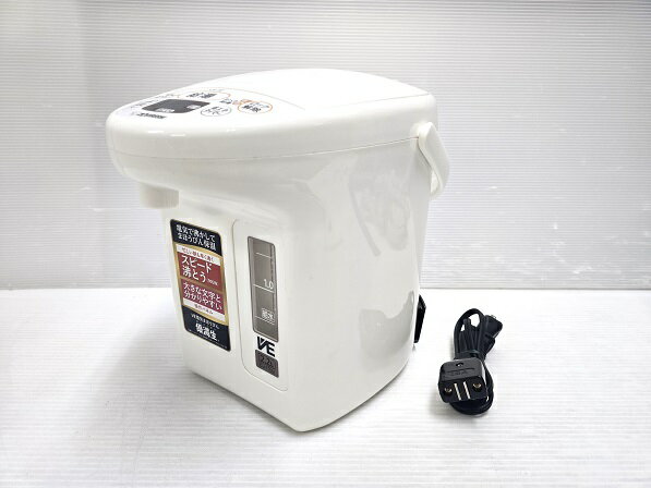 【中古品】 象印 ZOJIRUSHI マイコン沸とう VE電気まほうびん 優湯生 2.2L CV-TZ22型 2020年製 ホワイト ○YR-18703○