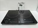 【中古品】 ヤマゼン 山善 YAMAZEN 2口IH調理器 YEK-1456G(B) 2021年製 ○YR-18935○