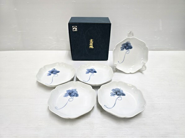 樂天商城 - 【未使用展示品】 天草 高浜焼 小皿 5枚揃 箱あり ○YR-18954○