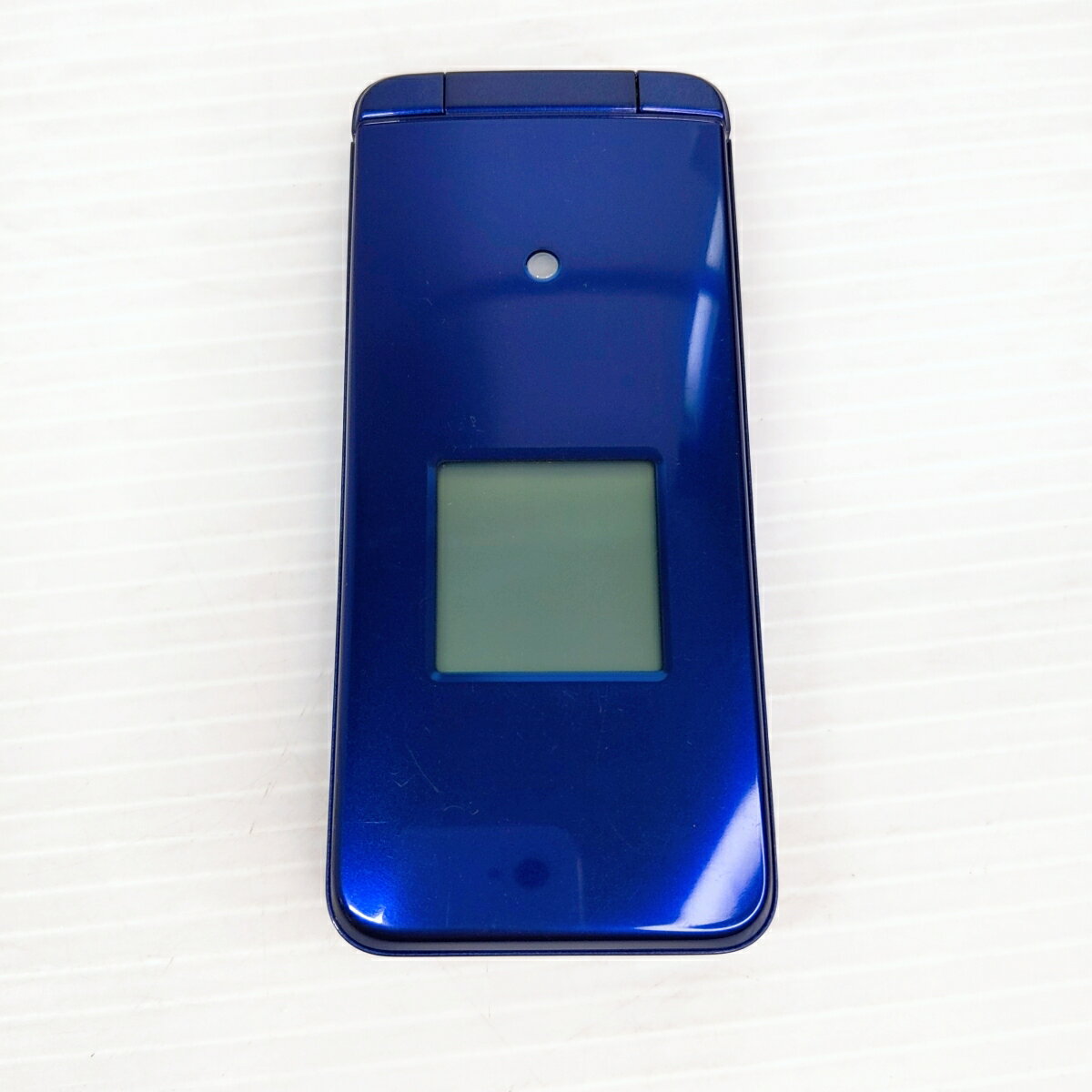 【中古品】au かんたんケータイ ライト KYF43 ロイヤルブルー ○YR-53713○