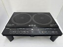 【中古現状品】 ヤマゼン 山善 YAMAZEN 2口 IH調理器 YES-WL1456(B) 2023年製 ○YR-19258○