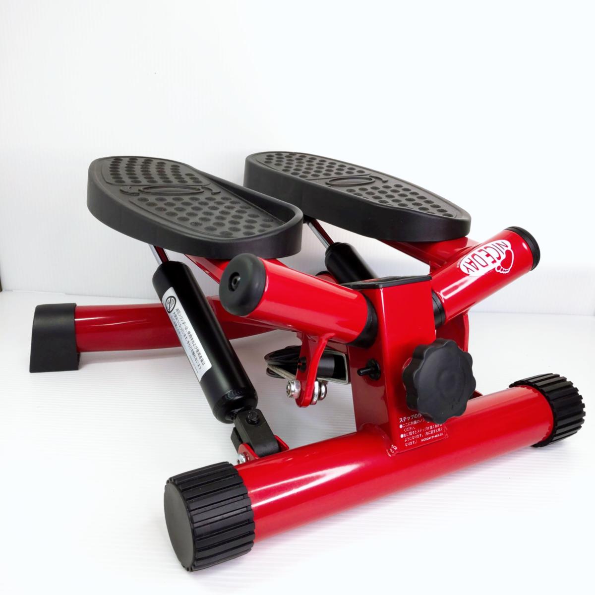 【中古品】ナイスディ 健康ステッパー レッド〇YR-54054〇
