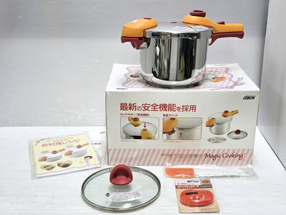 【中古未使用品】 高敏 マジッククッキング 松居一代プロデュース 圧力鍋 4.5L MK-2 ○YR ...