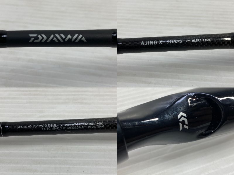 リサイクルーチェの【中古品】ダイワ アジング DAIWA AJING X 59UL-S ULTRA LIGHT 2ピースロッド ○YR-19546○｜アングル2