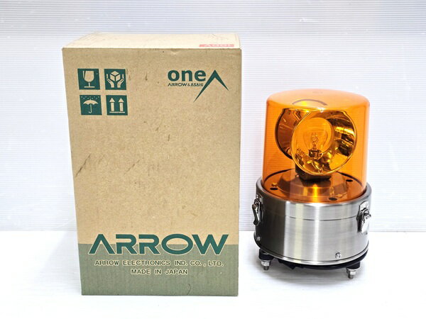 樂天商城 - 【中古未使用品】 アサヒ電機 アサヒソニックライト 中型電球 回転灯 パトランプ パトライト 黄 イエロー アローシリーズ AJSS-100 ○YR-19717○