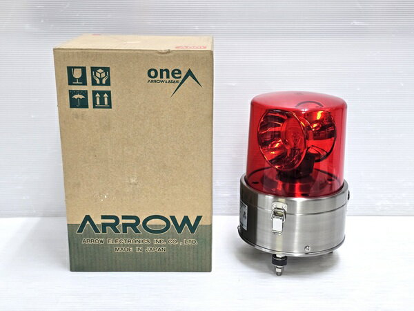 樂天商城 - 【中古未使用品】 アサヒ電機 アサヒソニックライト 中型電球回転灯 パトライト パトランプ 赤 アローシリーズ AJSS-100 ○YR-19715○