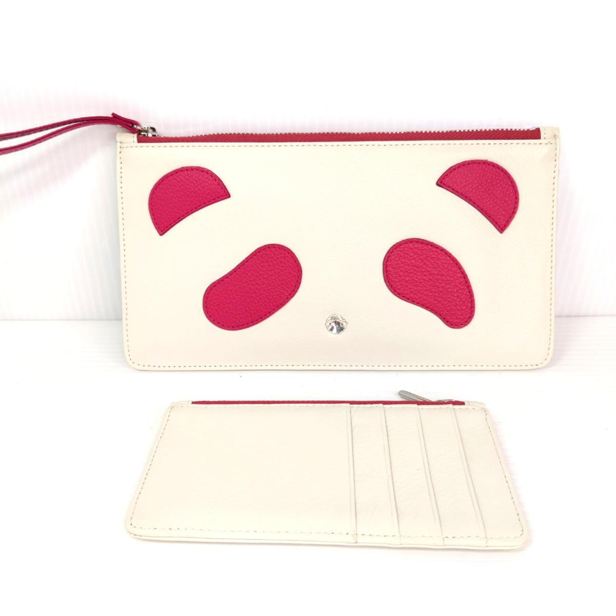 樂天商城 - 【中古品】ANTEPRIMA アンテプリマ パンダスペシャル マルチウォレット ピンク〇YR-54403〇