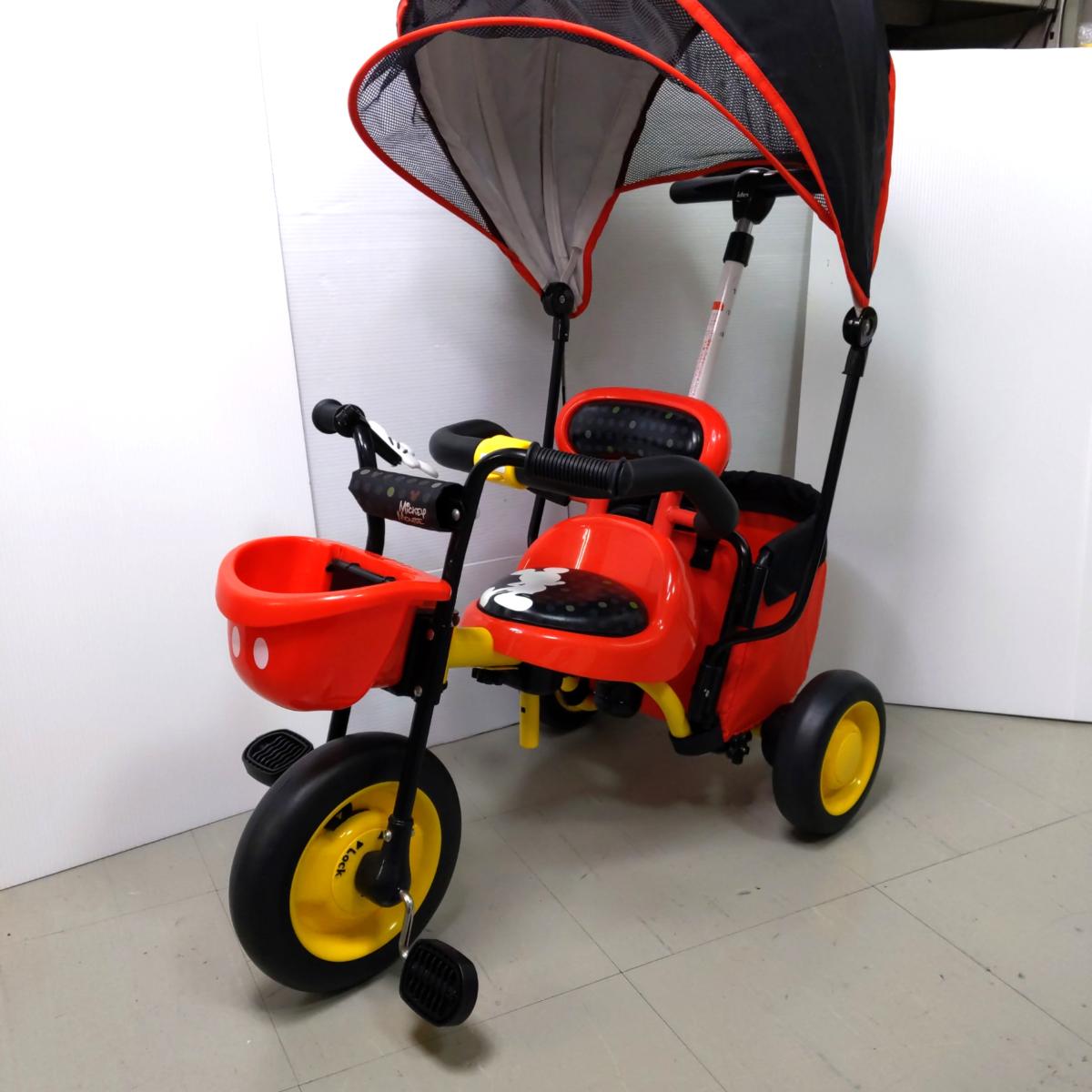 【中古品】Ides アイデス ミッキーマウス 三輪車 カーゴサンシェード〇YR-54438〇の出品です。 こちらの商品は、中古品です。 ※左サイドミラーが一つありません。 ※少しバラして発送させていただきます。 中古品の為、擦れ等による多少...