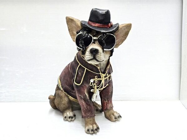樂天商城 - 【中古品】 マイケルジャクソン 犬 置物 オーナメント オブジェ インテリア 飾り ○YR-19852○