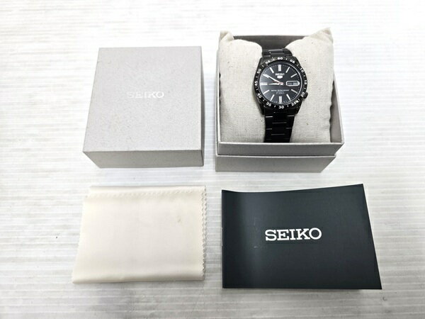 樂天商城 - 【中古品】 セイコー ファイブ SEIKO 5 腕時計 自動巻き 黒い稲妻 シースルーバック ブラック 〇YR-19763〇