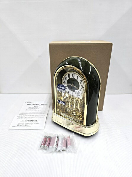 樂天商城 - 【中古未使用品】 シチズン CITIZEN 電波置き時計 パルドリームR427 4RN427 緑木目光沢仕上 ○YR-19787○