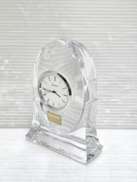 【中古品】 バカラ Baccarat トランキリティクロッククリア 置き時計 電池切れ ○YR-19 ...