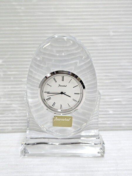 【中古品】 バカラ Baccarat トランキリティクロッククリア 置き時計 電池切れ ○YR-19868○ [2]