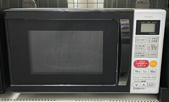 【中古品】 ゼピール ZEPEAL 電響社 オーブンレンジ 16L 50/60Hz共用 横開き ターンテーブル DO-M1617 2021年製 ○YR-19876○