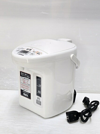 樂天商城 - 【中古品】 象印 ZOJIRUSHI マイコン沸とう VE電気まほうびん 優湯生 2.2L CV-TE22型 2025年製 ホワイト ○YR-19937○