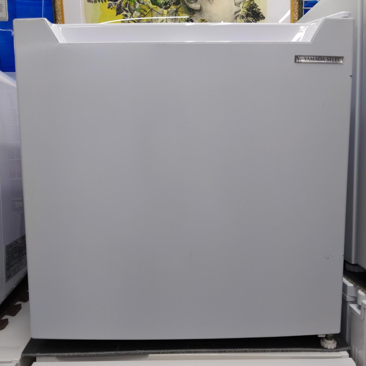 【中古品】ヤマダ電機 46L 1ドア冷蔵庫 YRZ-C05H1 2021年製 ホワイト 〇YR-54723〇