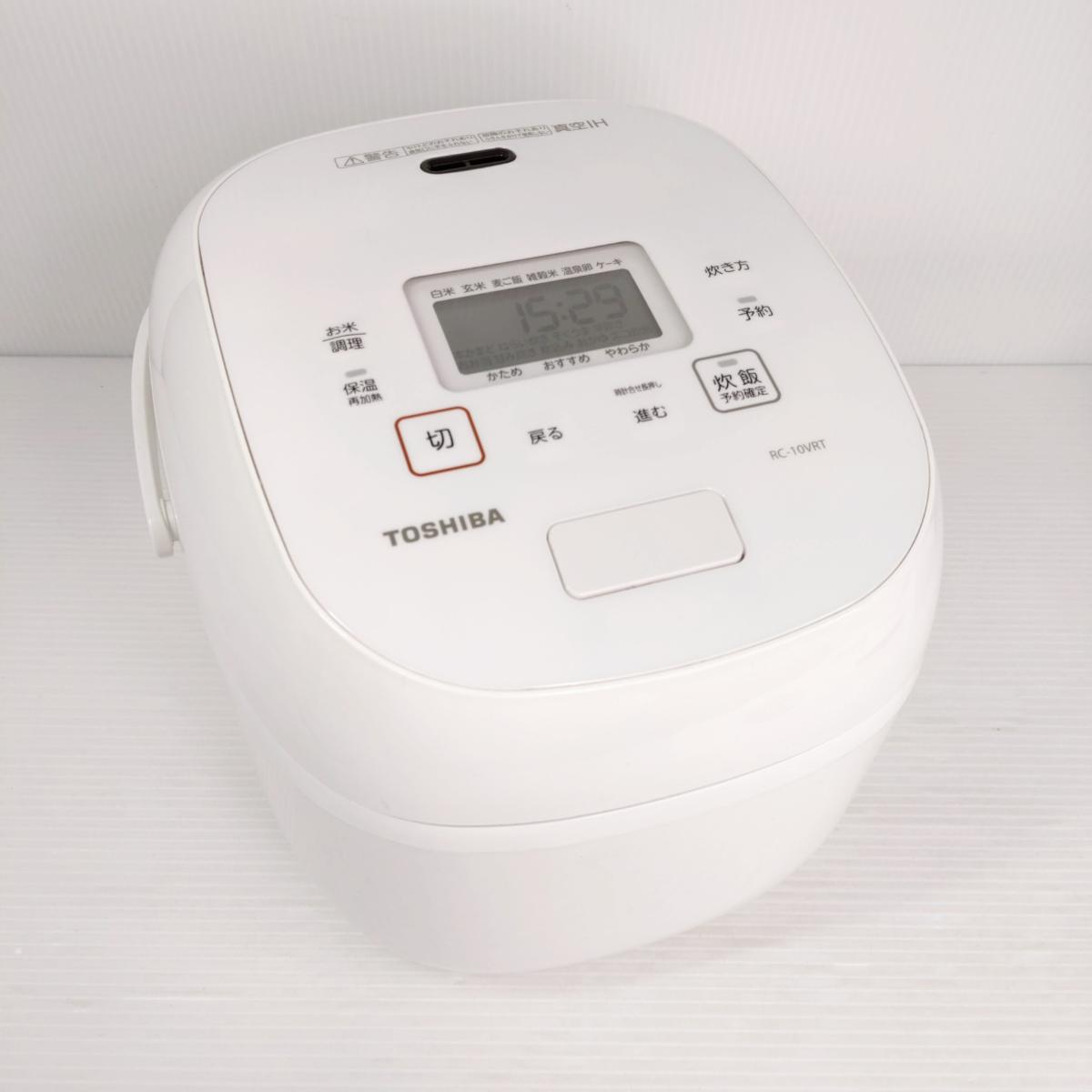 樂天商城 - 【中古品】東芝 真空IHジャー炊飯器 RC-10VRT 23年製 ホワイト 〇YR-54780〇