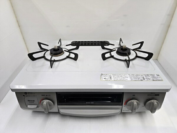 樂天商城 - 【中古品】 リンナイ Rinnai ガスコンロ LPガス(プロパンガス) 左強火力 水無片面焼グリル KG35NGRL 2022年製 スカイグレー 〇YR-19961〇