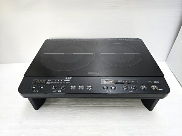 樂天商城 - 【中古品】 アイリスオーヤマ IRIS OHYAMA 2口 IHコンロ IHK-W13S-B ○YR-19979○
