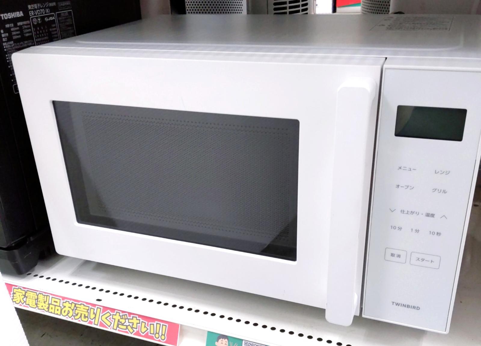Microwaves, Ovens, Toasters - 【中古品】ツインバード センサー付きフラットオーブンレンジ 2024年製 DR-E216〇YR-54916〇