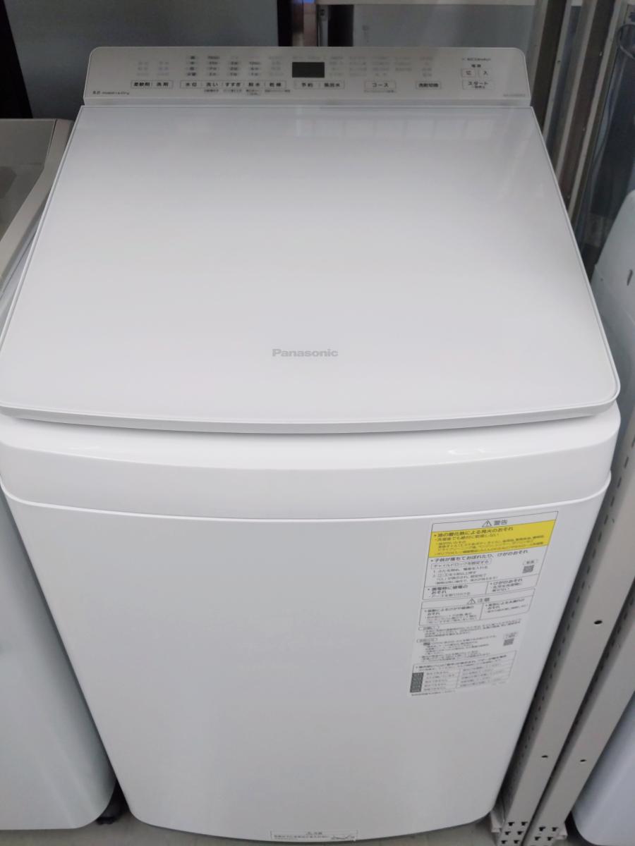【中古品】Panasonic 洗濯乾燥機 洗濯8kg・乾燥容量4.5kg 2021年製 NA-FW80K9 〇YR...
