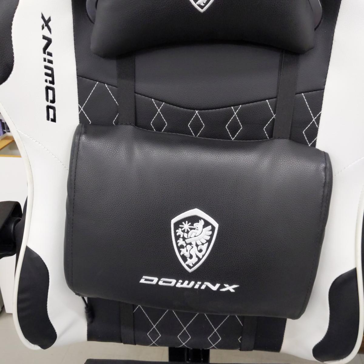 【中古品】DOWINX オットマン付き 145°リクライニング ゲーミングチェア ブラック 〇YR-55104〇 [3]