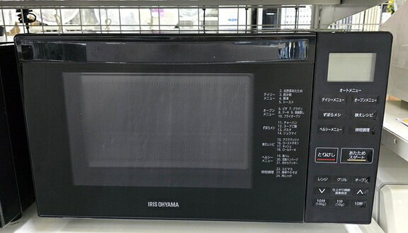 【中古品】 アイリスオーヤマ IRIS OHYAMA オーブンレンジ 18L 50/60Hz共用 KMO-F1...
