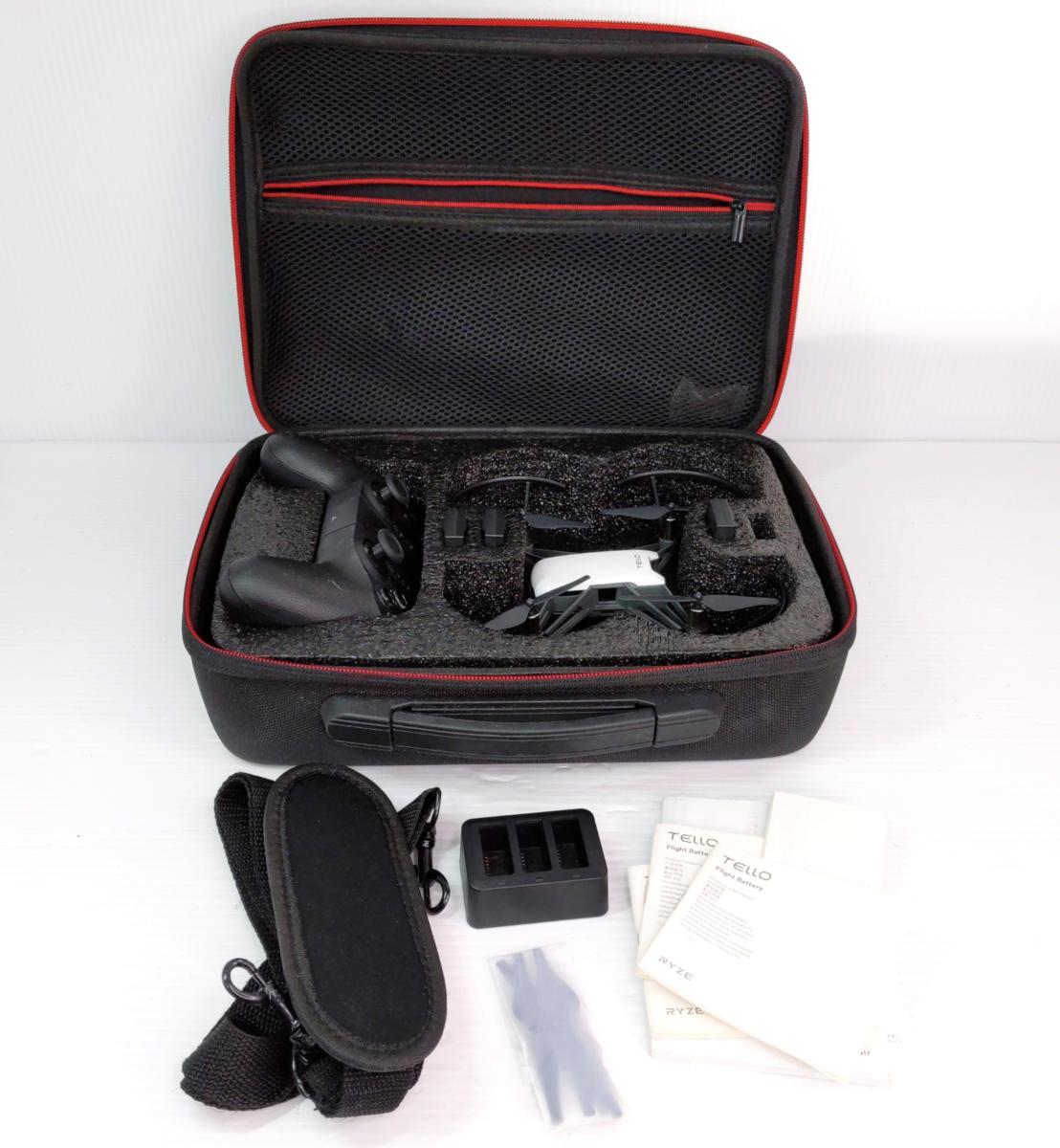 【中古品】Ryze DJI Tello ドローン 専用ケース付き〇YR-55271〇