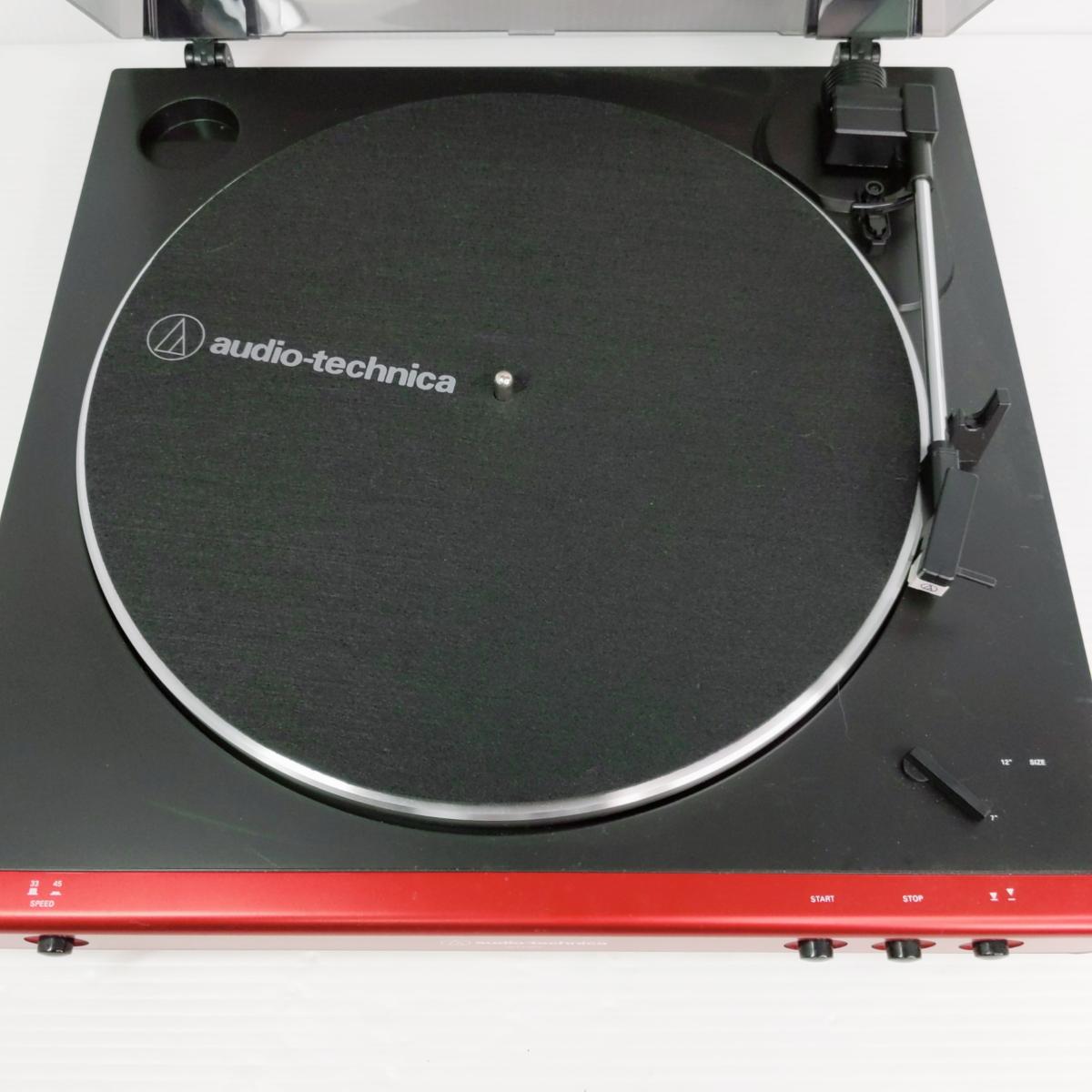 【中古品】audio-technica オーディオテクニカ レコードプレーヤー AT-LP60X-RD 〇...