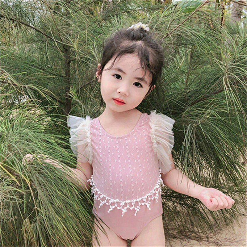 乐天商城 - キッズ水着 女の子 ワンピース ベビー 水着 子供水着 キッズ水着 幼稚園/子供女児/小学生ジュニア 夏海水浴 練習用 水遊び ガールズ 女児 おしゃれ キッズみずぎ こども 女児 かわいい プール スクール水着 フリル 送料無料