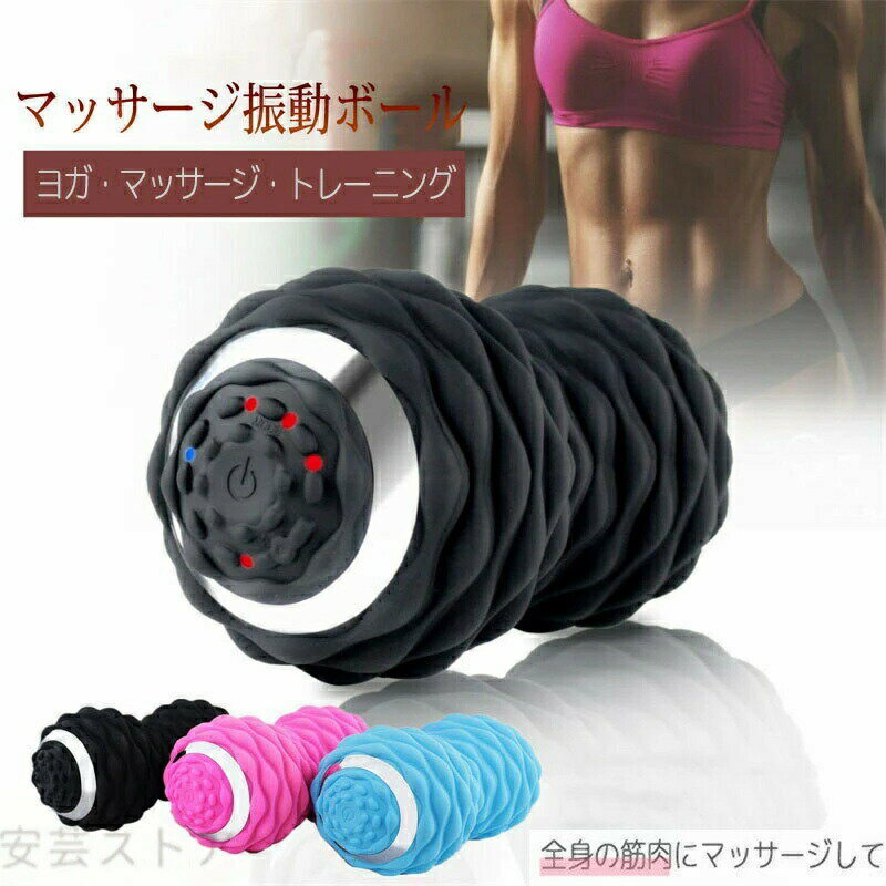 (母の日 プレゼント)【健康グッズ】振動ボールシェイプツインボール 振動 電動 背...