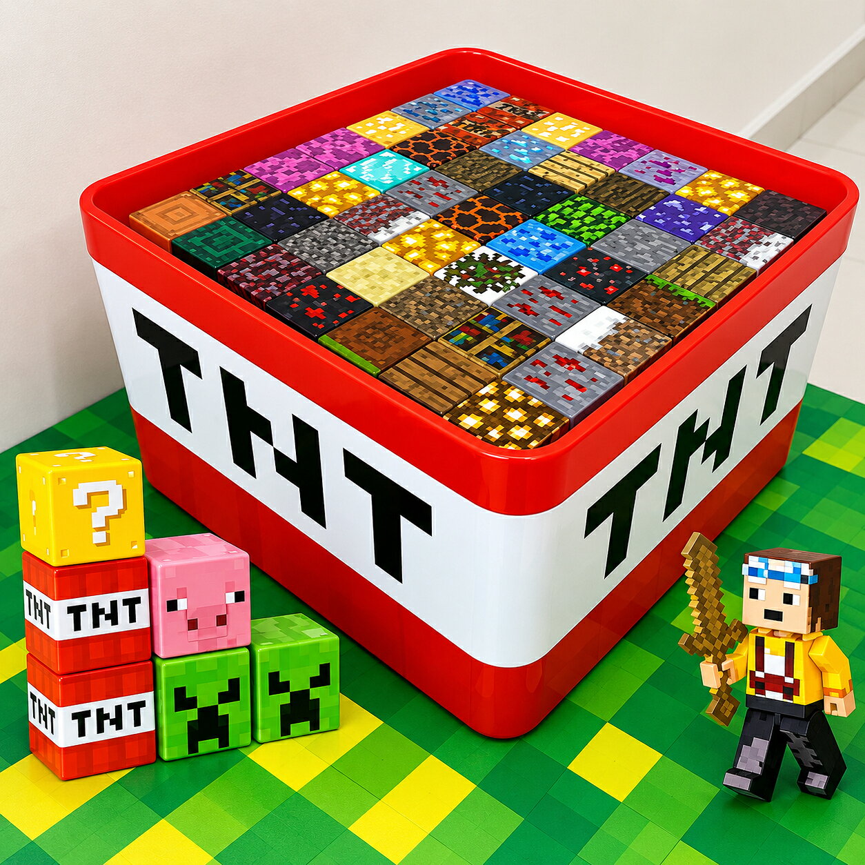 乐天商城 - 【 SALE】【★人気商品★】マイクラマグネットブロック 磁石ブロック磁石ブロック マイクラ レゴ互換 マイクラ マグネットキューブ マグネットキューブ 知育玩具 マグネットブロック 誕生日プレゼント クリスマス 入園ギフト 卒業プレゼント 磁石 ブロック おもちゃ