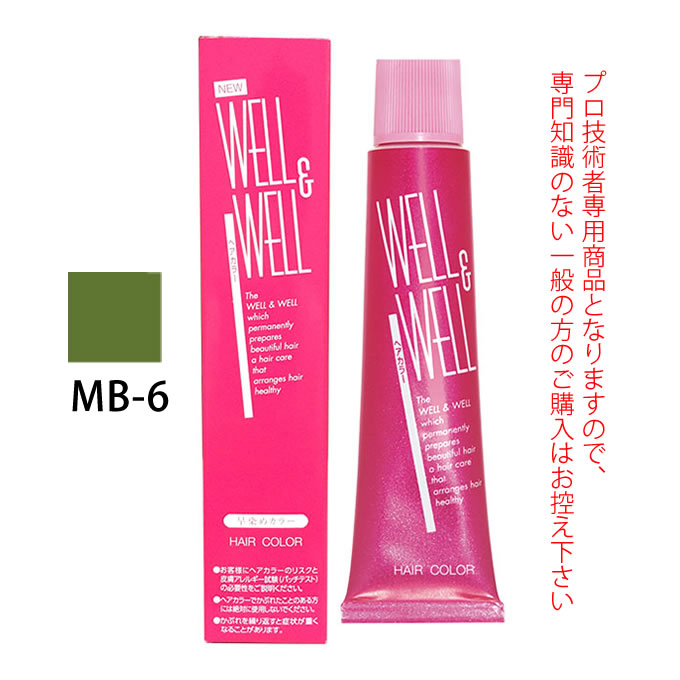 ティアーズ WELL＆WELL ウェル＆ウェル スピーディーヘアカラー MB-6 120g（第1剤） 医薬部外品