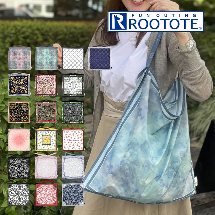 樂天商城 - 【メール便で送料無料】 ROOTOTE ルートート LT TABLO50-B スカーフバッグ Pink-Blur 367701 367702 367703 367704 367801 367802 367803 367804 367805 367806 ルートート ／ エコバック トートバック サブバッグ コンパクト サブバック