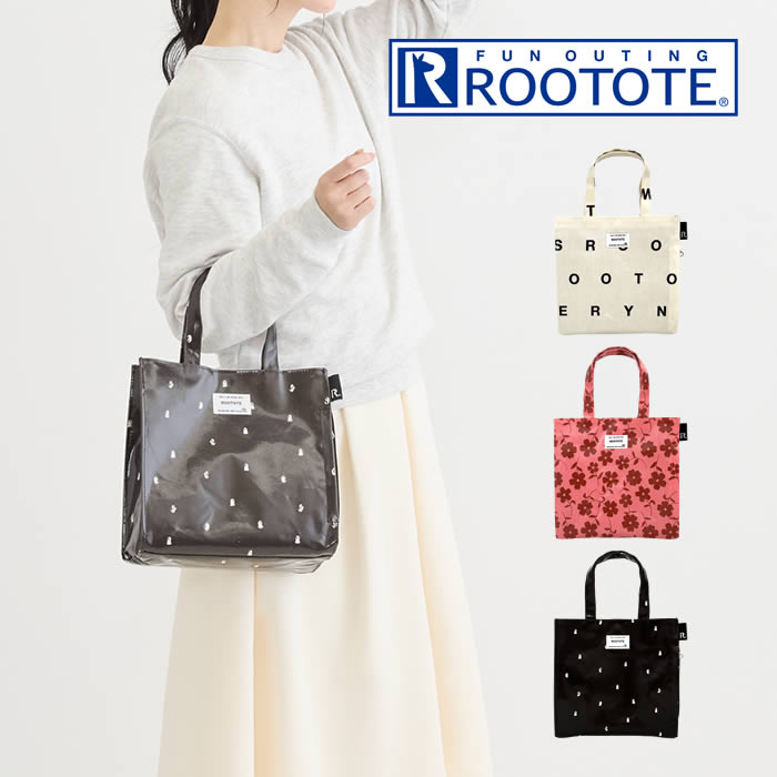 樂天商城 - ROOTOTE ルートート EU SQUARE スクエア ラミネート V 352601 352602 352603 ルートート ／ 母の日 可愛い バッグ シンプル ギフト通勤 通学 ギフト プレゼント バック かばん 鞄 トートバッグ サブバッグ 気軽 散歩