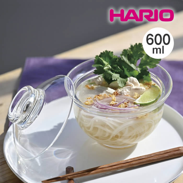 樂天商城 - ハリオ 丼鉢 ガラスの丼鉢 GXD-600 HARIO ／ 丼 シンプル ギフト プレゼント 台所 キッチン 食卓 エレガント シンプル おしゃれ おしゃれ ガラスのある生活シリーズ 耐熱ガラス 硝子 機能性 どんぶり 鉢 はち フタ付 蓋 日本製