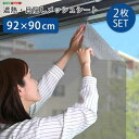 遮熱・目隠しメッシュシート 92×90サイズ 2枚セット