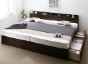 収納付きベッド シングルベッド セミダブルベッド 収納 収納付き 収納ベッド 大容量 収納ボックス 布団 敷き布団 マルチラススーパースプリングマットレス付き A(S)+B(SD)タイプ ワイドK220 組立設置付(3)
