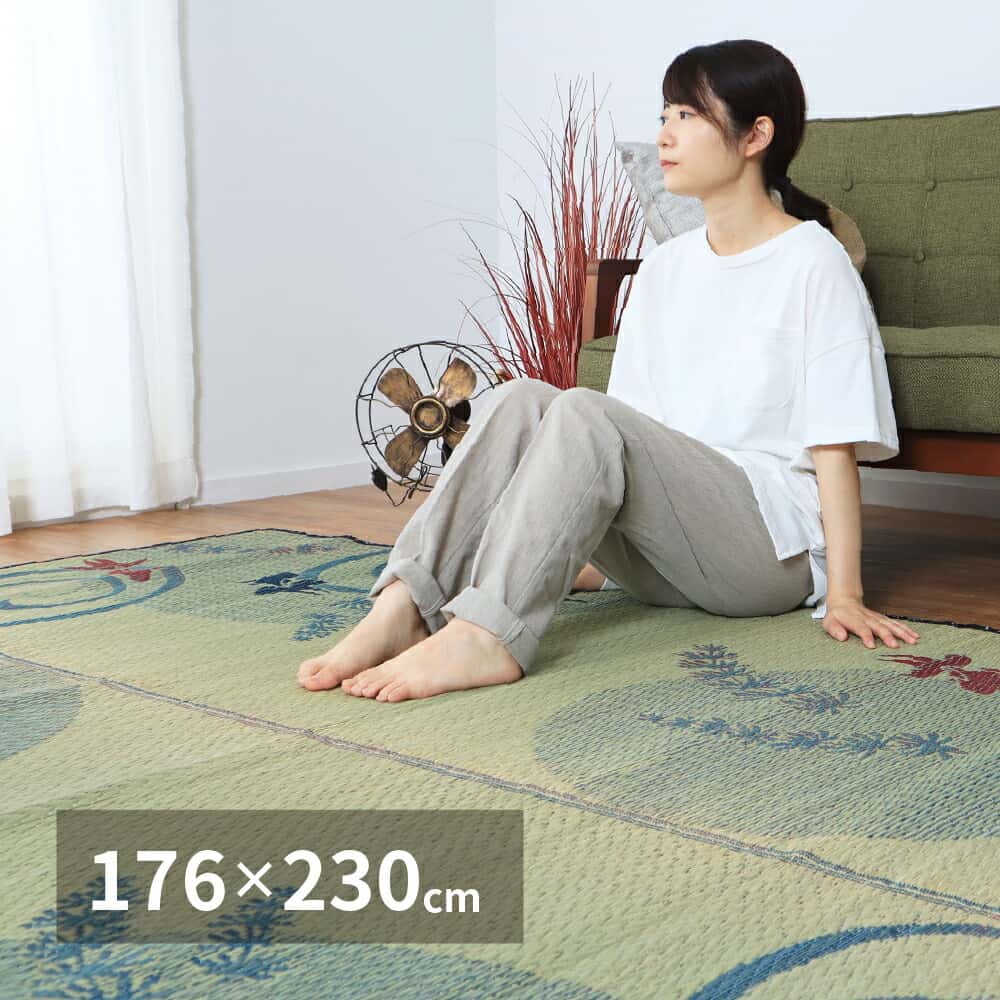 Rakuten - い草ラグ 涼水 176×230cm