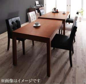 Rakuten - ダイニングテーブル モダンデザイン スライド伸縮テーブル ダイニングシリーズ ダイニングテーブル単品 W135-235 組立設置付
