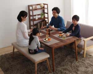 こたつテーブル4段階で高さが変えら...