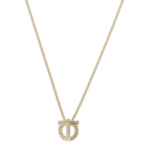 tFK FERRAGAMO 736244 760399 001 K`[j 3D NX^ pF y_g lbNX S[h fB[X ANZT[ GANCIO 3D CRYSTAL PENDANT NECKLACE