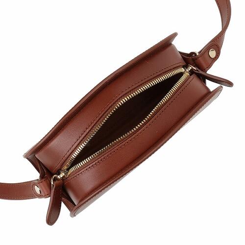 アーペーセー A.P.C. PXAWV F61392 CAD NOISETTE APC ハーフムーン ミニ ショルダーバッグ クロスボディ ノワゼットブラウン レディース ユニセックス SAC DEMI-LUNE MINI