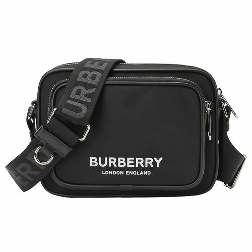 バーバリー BURBERRY 8049094 A1189 ロゴプリント パディバッグ ショルダーバッグ ブラック メンズ ユニセックス ML PADDY PN9