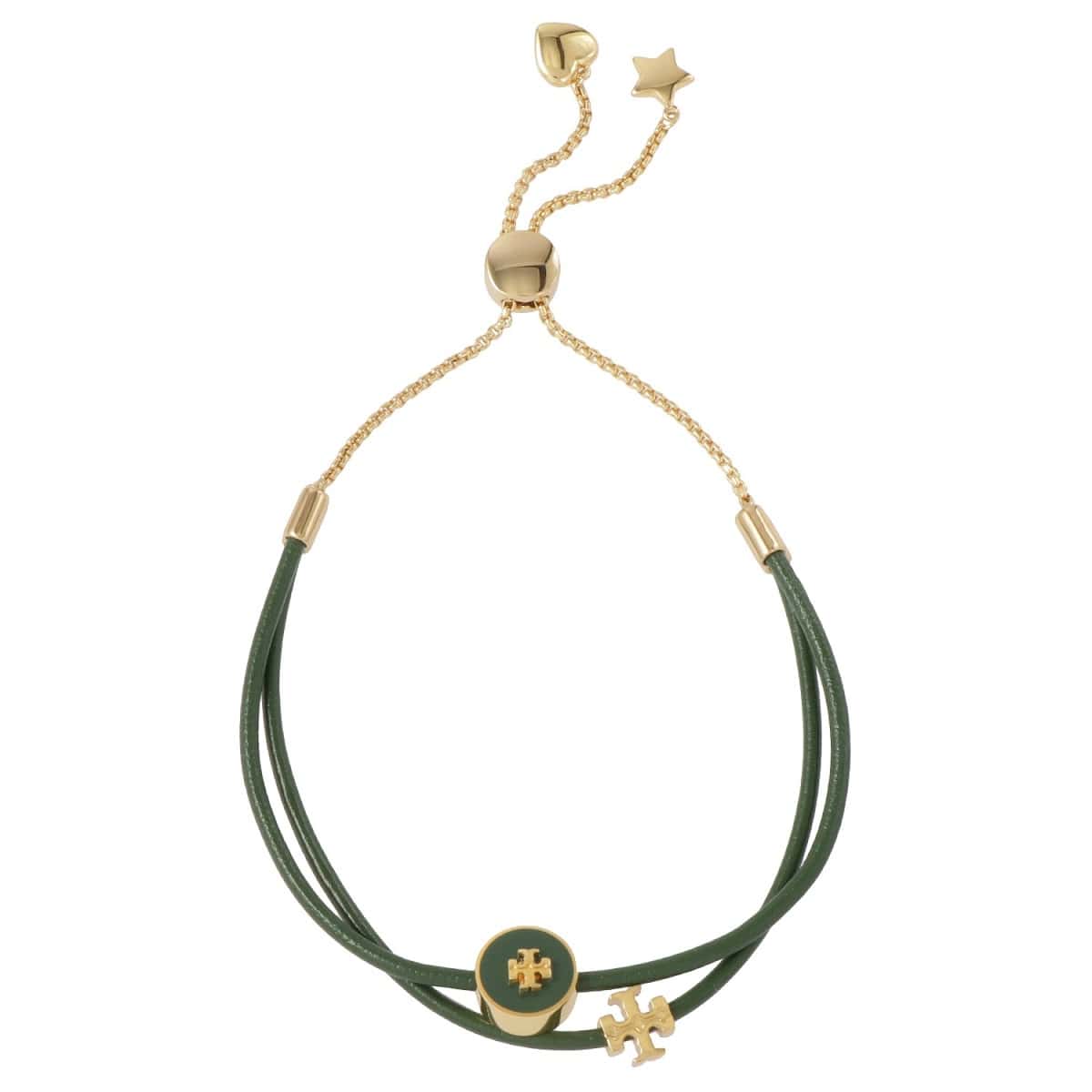 トリーバーチ Tory Burch 86248-702 キラ エナメル スライダー ブレスレット ダブルT ロゴ ゴールド/グリーン レディース アクセサリー KIRA ENAMEL SLIDER BRACELETのサムネイル