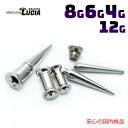 【本日P2倍!即日出荷】国内検品 ボディピアス 拡張器 ピアス セット 12G 8G 6G 4G 金属アレルギー対応 316L 高品質 ステンレス インターナル ダブルフレア アイレット エキスパンダー(4)