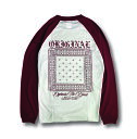【OG CLASSIX/オージークラシックス】CROSS BANDANA 5.6oz RAGLAN L/S TEE Tシャツ 長袖 ラグラン(4)
