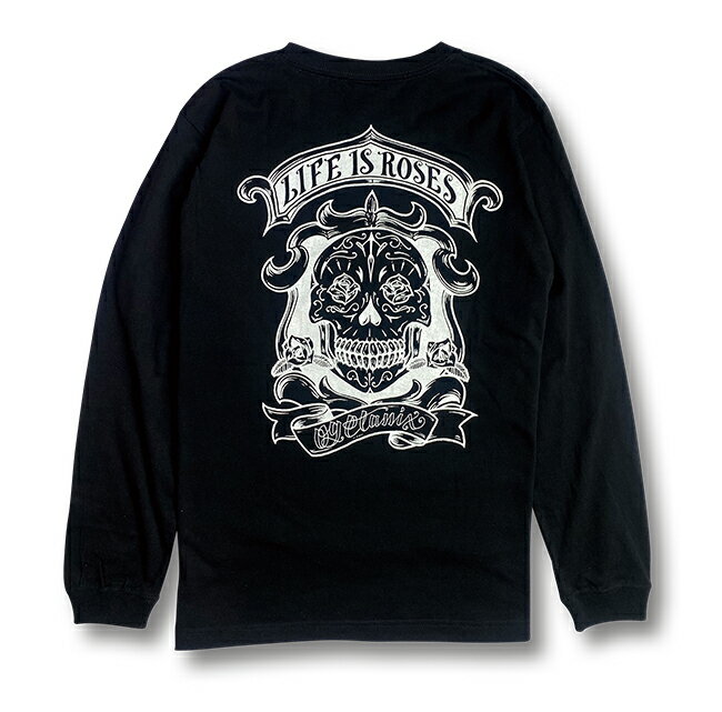 【OG CLASSIX/オージークラシックス】LIFE IS ROSES 5.6 L/S TEE Tシャツ 長袖 サラぺ ポケット